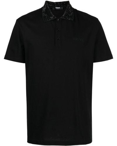 Versace デコラティブ ポロシャツ - ブラック