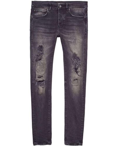 Purple Brand Tief sitzende P001 Skinny-Jeans - Blau