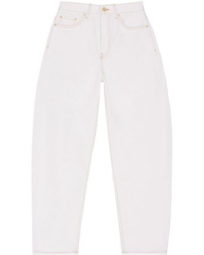 Ganni Stary Tapered Jeans - White