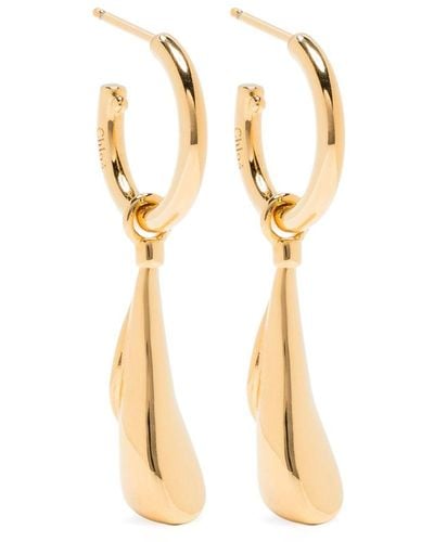 Chloé Blooma Drop-design Earrings - Metallic