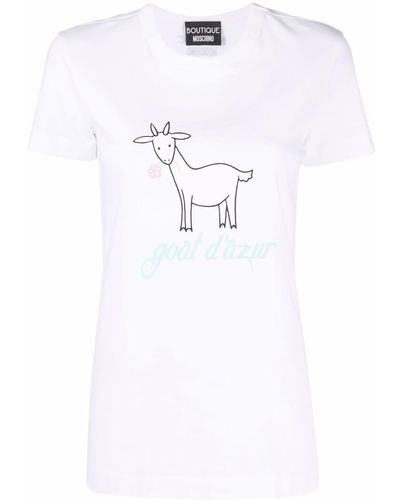 Boutique Moschino グラフィック Tシャツ - ホワイト