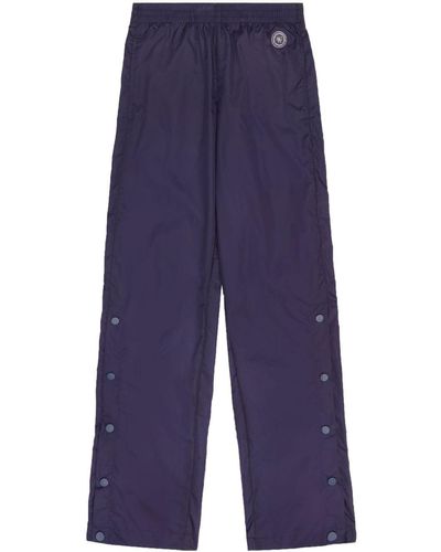 Sporty & Rich Pantalones de chándal con parche del logo - Azul