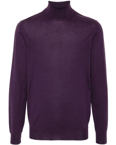 Drumohr Long-sleeve Wool Sweater - Purple