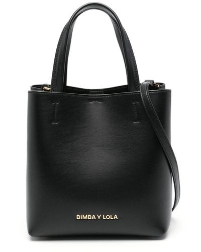 Bimba Y Lola Small Chihuahua Tote Bag - Black