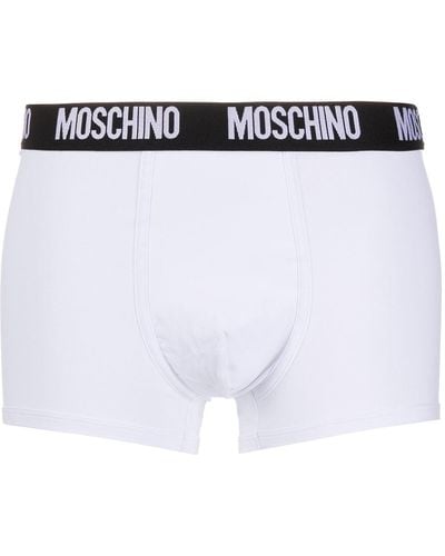 Moschino モスキーノ ロゴ ボクサーパンツ - ホワイト