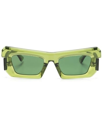 Kuboraum R2 Rectangle-frame Sunglasses - Green
