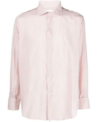 Maison Margiela Hemd mit Nadelstreifen - Pink