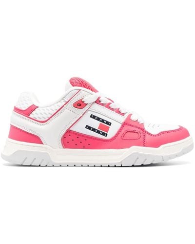 Tommy Hilfiger Two-tone Paneled Sneakers - Pink