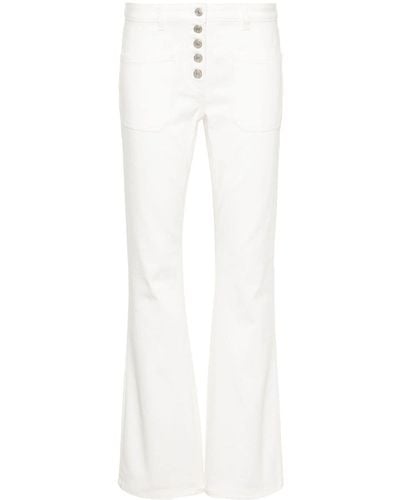 Courreges Multiflex Bootcut-Jeans - Weiß