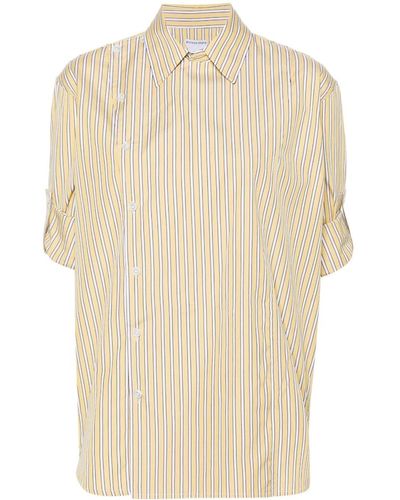 Bottega Veneta Striped Cotton Shirt - Natural