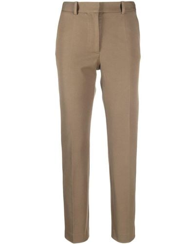JOSEPH Coleman Slim-fit Cropped Trousers - Natural