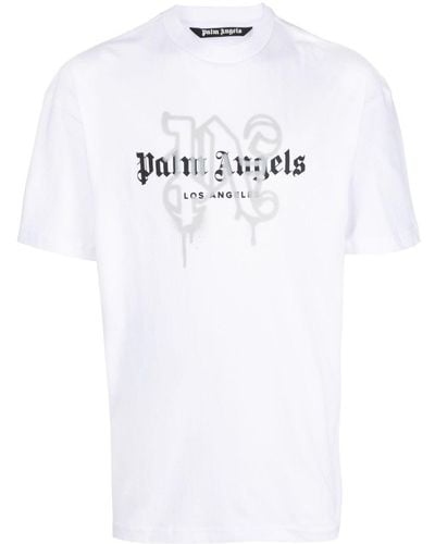 Palm Angels Los Angeles モノグラム Tシャツ - ホワイト