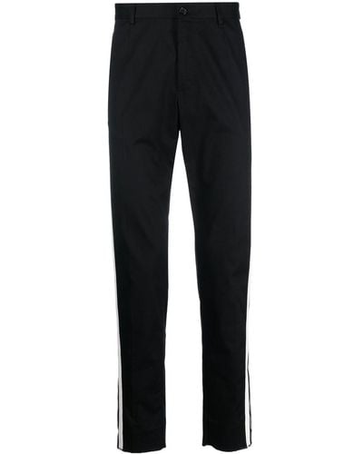 Dolce & Gabbana Pantalones de vestir con rayas laterales - Negro