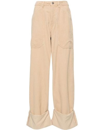 CANNARI CONCEPT Pantalon en velours côtelé à grandes poches - Neutre
