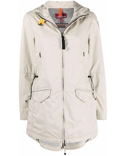 Parajumpers Mid-length Hooded Coat - Natural