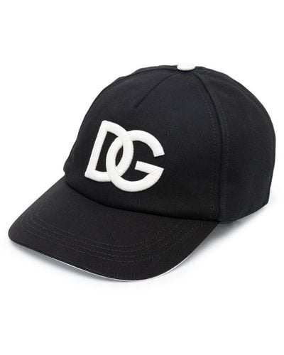 Dolce & Gabbana And White Logo Baseball Cap - Black