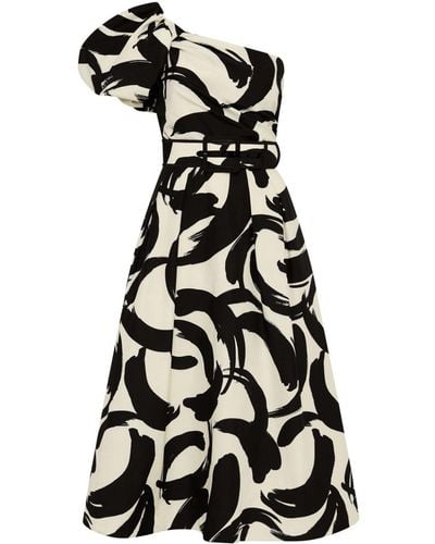 Rebecca Vallance Pompidou プリント ドレス - ブラック