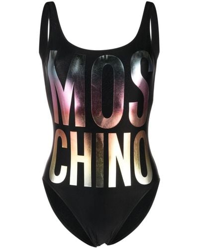 Moschino オープンバック水着 - ブラック