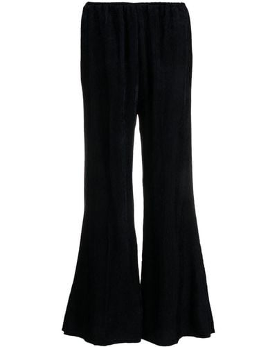 Forte Forte Mid-rise Corduroy Flared Trousers - Black