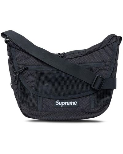 Supreme Logo-patch Shoulder Bag - Blue