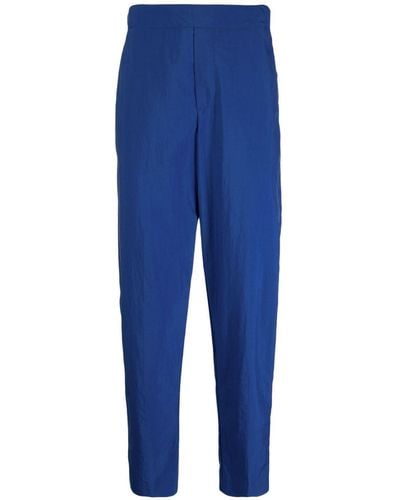 Maison Kitsuné Straight-leg Cotton Pants - Blue