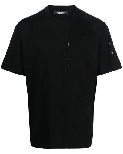 A_COLD_WALL* Logo-patch Cotton T-shirt - Black