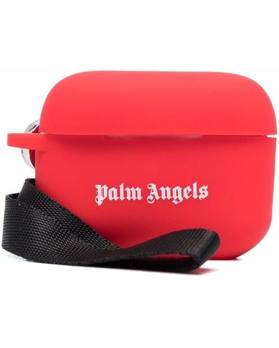 Palm Angels AirPod Pro-Hülle mit Logo-Print - Rot