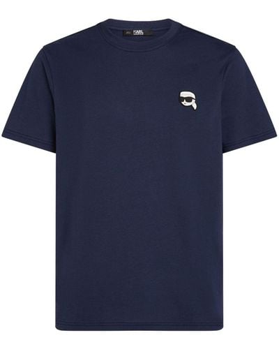Karl Lagerfeld Mini Ikonik Karl 2.0 Patch T-shirt - Blue