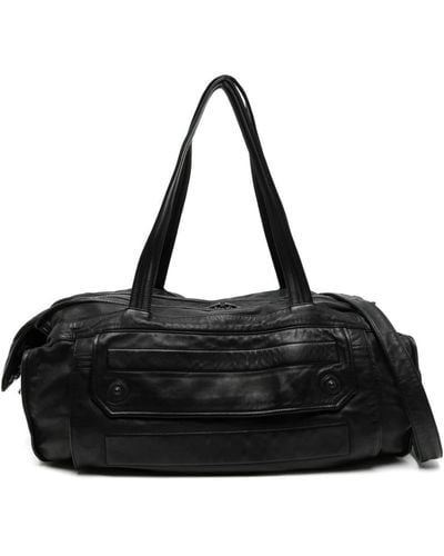 Julius Leather Shoulder Bag - Black