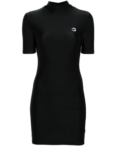 Coperni High-neck Mini Dress - Black