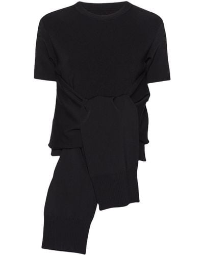 Jacquemus Le Haut Rica Knitted Top - Black