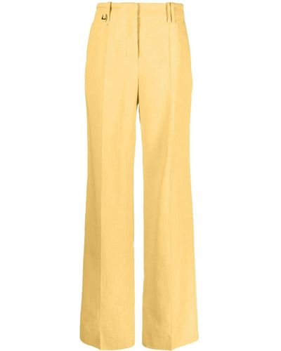 Jacquemus Pantalones con pinzas - Amarillo