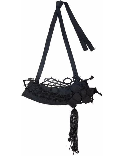 Prada Bead-embellished Necklace Strap - Black