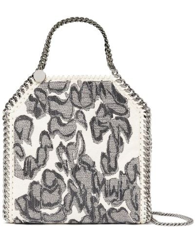 Stella McCartney Mini Falabella Handtasche aus Canvas - Weiß
