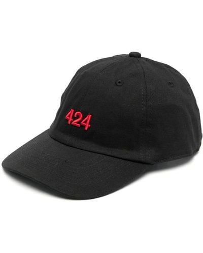 424 Logo-embroidered Cap - Black
