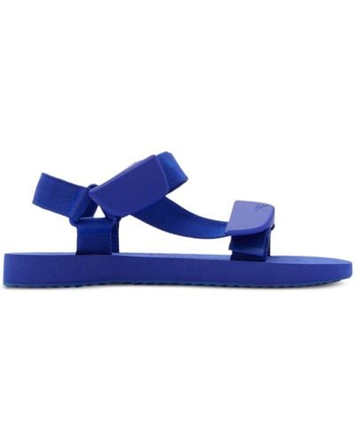 Burberry Trek Flat Sandals - Blue