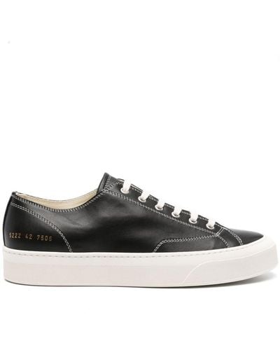 Common Projects Tournament Leather Sneakers - Black