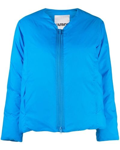 Yves Salomon Padded Zip-fastening Jacket - Blue