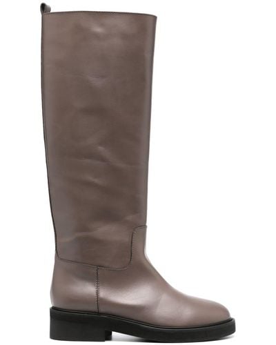 Via Roma 15 Santa Monica Leather Boots - Brown