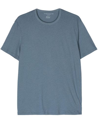 Majestic Filatures T-Shirt mit rundem Ausschnitt - Blau