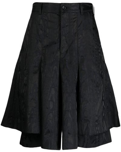 Comme des Garçons Layered Pleated Skirt - Black