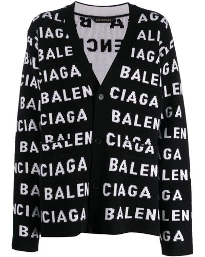 Balenciaga ウールカーディガン - ブラック