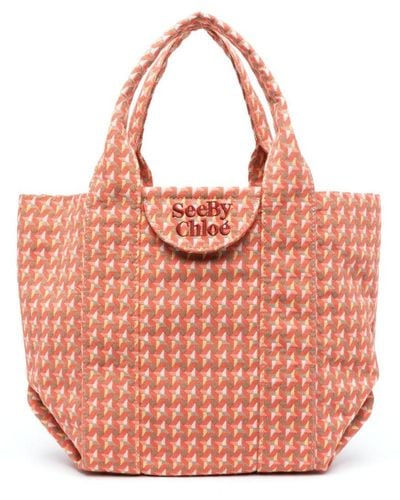 See By Chloé Bolso shopper Laetizia mediano - Rosa