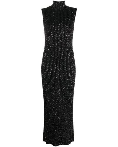 Missoni Black Sequinned Ribbed Dress