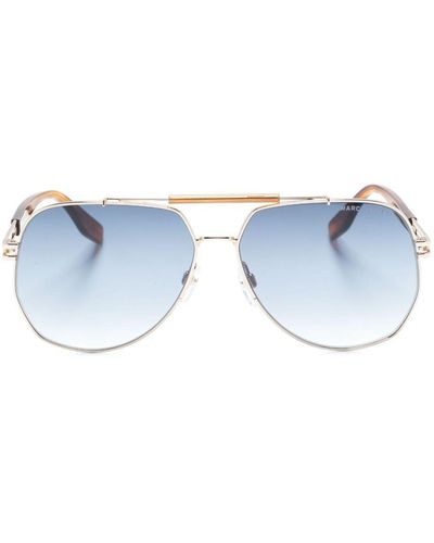 Marc Jacobs Hr308 Pilot-frame Sunglasses - Blue