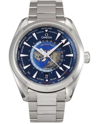 Omega Reloj Seamaster Aqua Terra GMT Worldtimer de 43mm 2023 sin uso - Azul