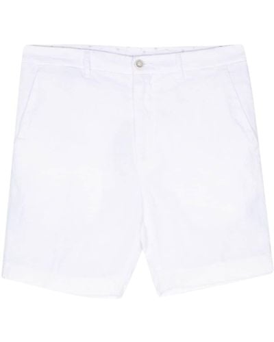 120% Lino Chino-Shorts aus Leinen - Weiß