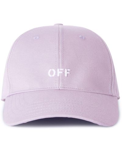 Off-White c/o Virgil Abloh Off-stamp Baseball Cap - Purple