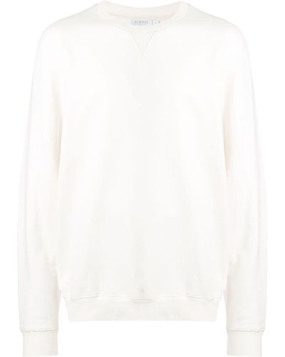 Sunspel Sudadera con cuello redondo - Blanco