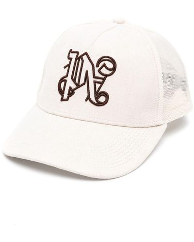 Palm Angels Baseballkappe mit Monogramm-Stickerei - Natur